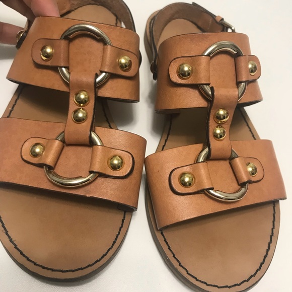 J. Crew Leather Tan Sandals - Picture 3 of 8